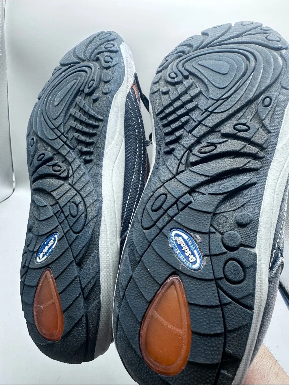 Dr. Scholl's Men's Navy and Orange Casual Sneakers